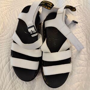 Dr. Martens White Sandals